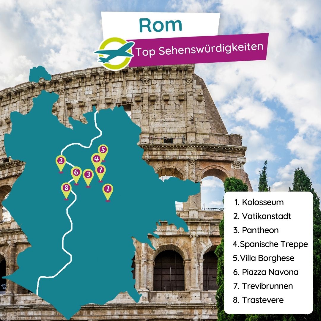 Rom Sehenswürdigkeiten Karte