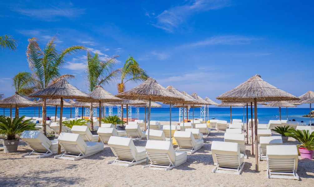 Hotelstrand in Griechenland