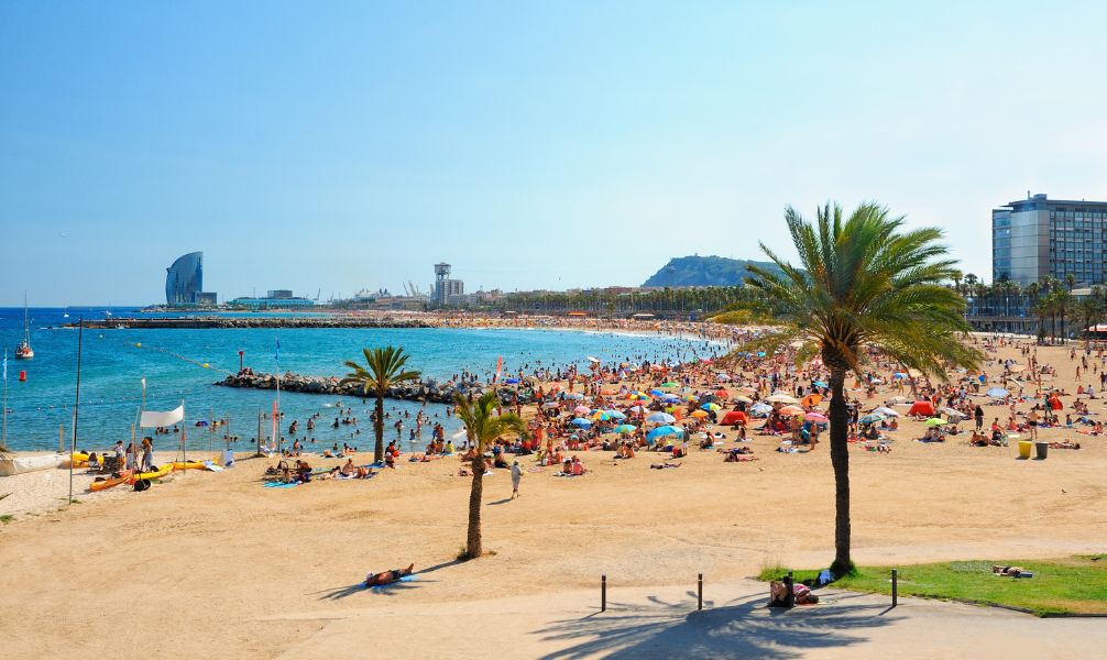 Strand in Barcelona