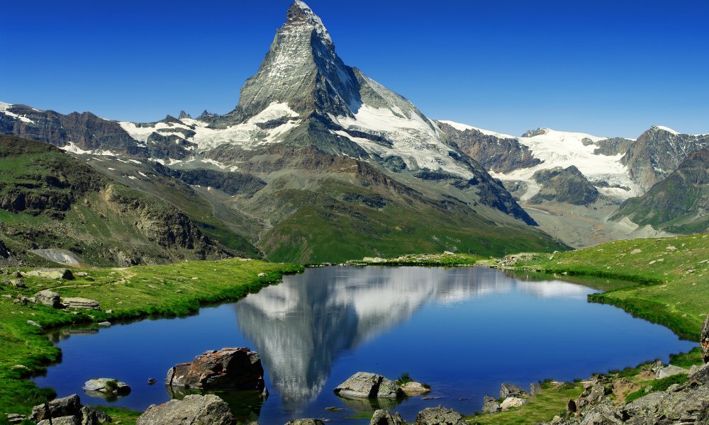 Das Matterhorn in der Schweiz