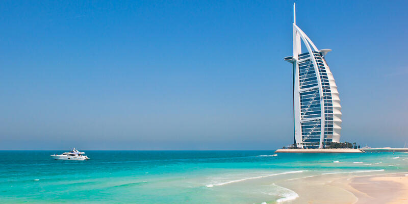 Das Luxushotel Burj Al Arab in Dubai Das Luxushotel Burj Al Arab in Dubai