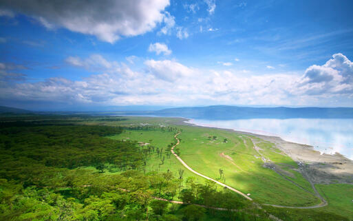 Blick über den See Nakaru, Kenia © Anna Omelchenko / Shutterstock.com