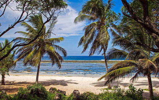 Der idyllische Strand Tiwi Beach, Kenia Südküste © erichon / Shutterstock.com