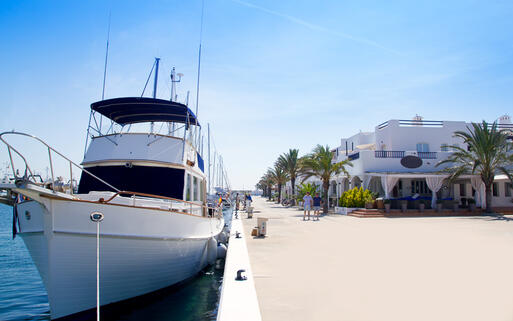 Luxusyachten an der Marina von Formentera © holbox  / Shutterstock.com