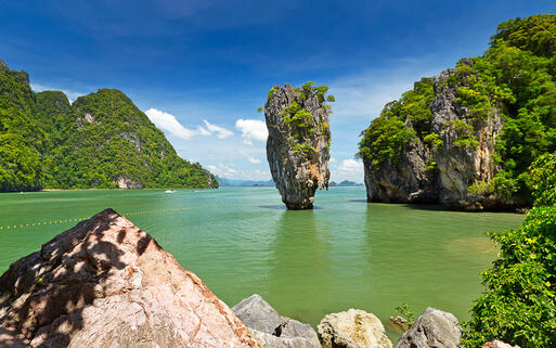 Der James Bond Felsen in der Phang Nga Bay, Thailand © Patryk Kosmider / Shutterstock.com