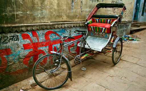 Typisch indische Rikscha © thisorder / shutterstock.com