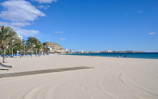 Der Strand Playa de Postiguet von Alicante © sebikus / Shutterstock.com