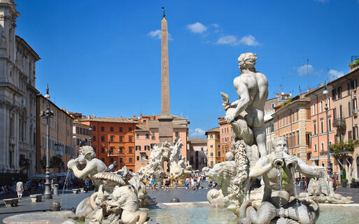 Vierströmebrunnen auf der Piazza Navona © danileon / Shutterstock.com