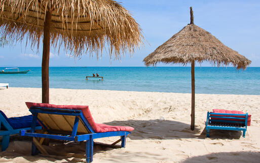 Strandidylle in Kambodscha © OlegD / shutterstock.com