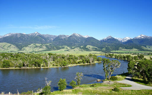 Yellowstone Fluss in der Nähe von Livingston © welcomia / shutterstock.com