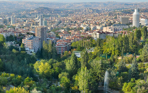 Die Grünflächen Ankaras aus der Vogelperspektive © Orhan Cam / Shutterstock.com